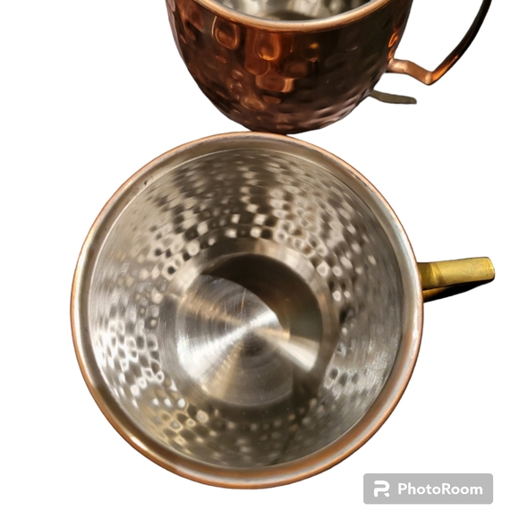 Moscow Mule Mugs Hammered Copper Mugs - Picture 3 of 6